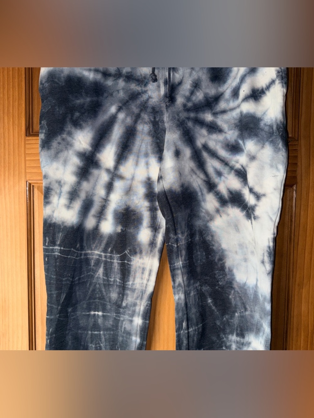 True Craft Men’s Bluish-Gray & White Tie-Dye Jogger Sweat Pants-L-EC - Picture 5 of 11